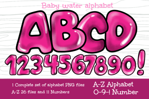 Baby Water Pink Alphabet PNG-Font: A Designer's Guide to This Soft, Trending Style