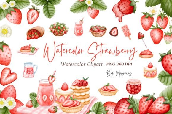 Bright Sweet Strawberry Watercolor Clipart: A Designer's Guide