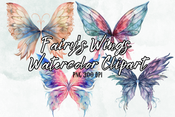 Enchant Your Designs with Fairy's Wings Watercolor
