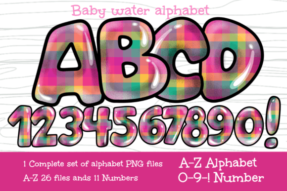 Introducing Baby Water Alphabet Set 2 for Your Projects