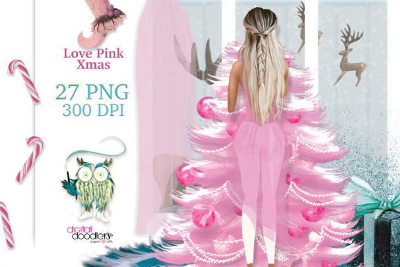 Love Pink Xmas Graphics: Your Festive Design Toolkit