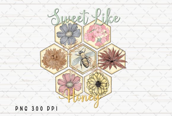 Sweet Like Honey Floral Bee Retro PNG: A Designer's Guide